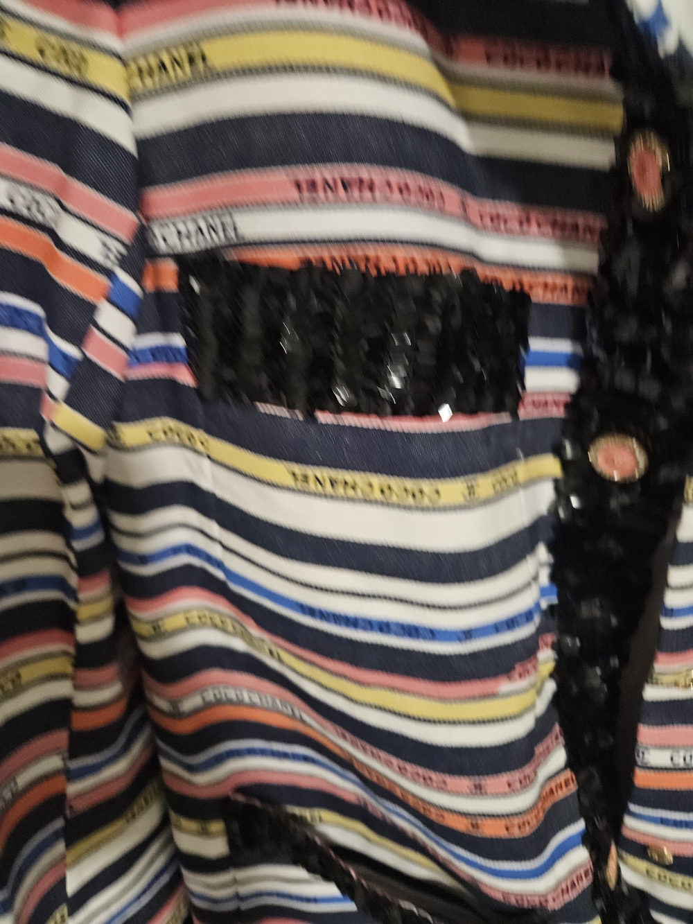 CHANEL Multicolor Striped  Midi Dress, Ribbon Collection - Picture 15 of 16